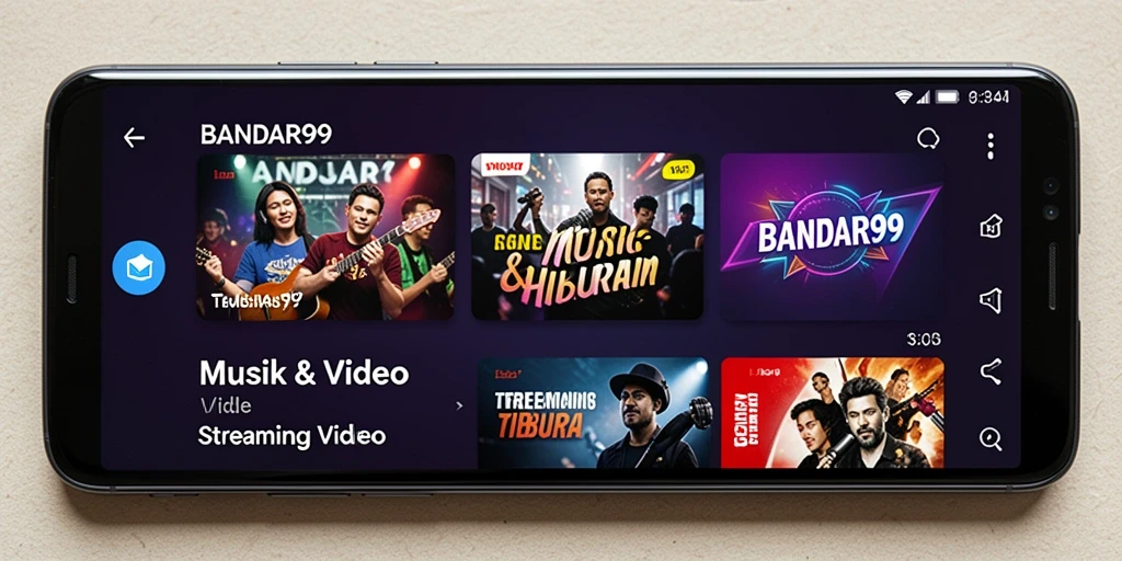 Tampilan antarmuka BANDAR99 yang mudah digunakan untuk streaming video.