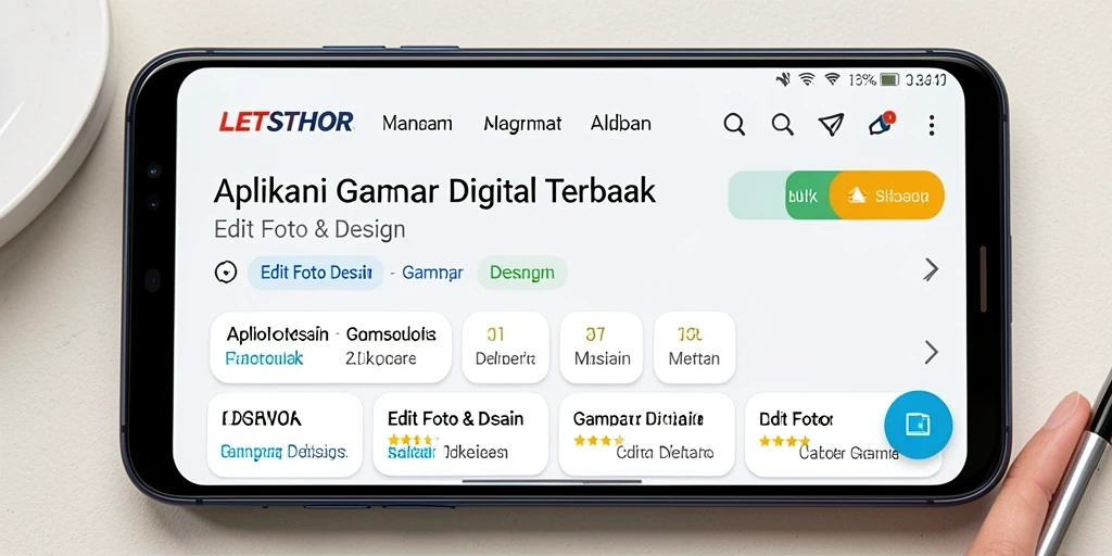 Tampilan antarmuka LETSTHOR yang modern dan intuitif untuk pengeditan gambar.