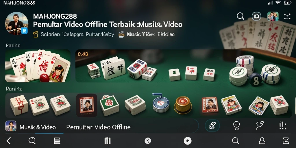Antarmuka MAHJONG288 yang sederhana dan mudah dipahami untuk pemutaran video.