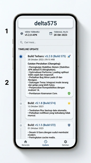 Riwayat Versi Aplikasi delta575 untuk Pengguna Android